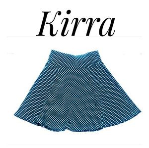 Kirra Skater Skirt Green/Black Size Small